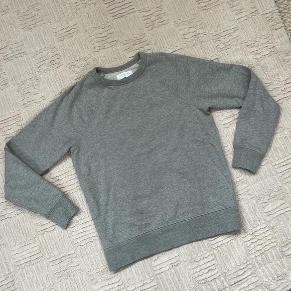 EVERLANE French terry crewneck long sleeve gray sweatshirt 100% cotton EUC XS - Picture 11 of 16